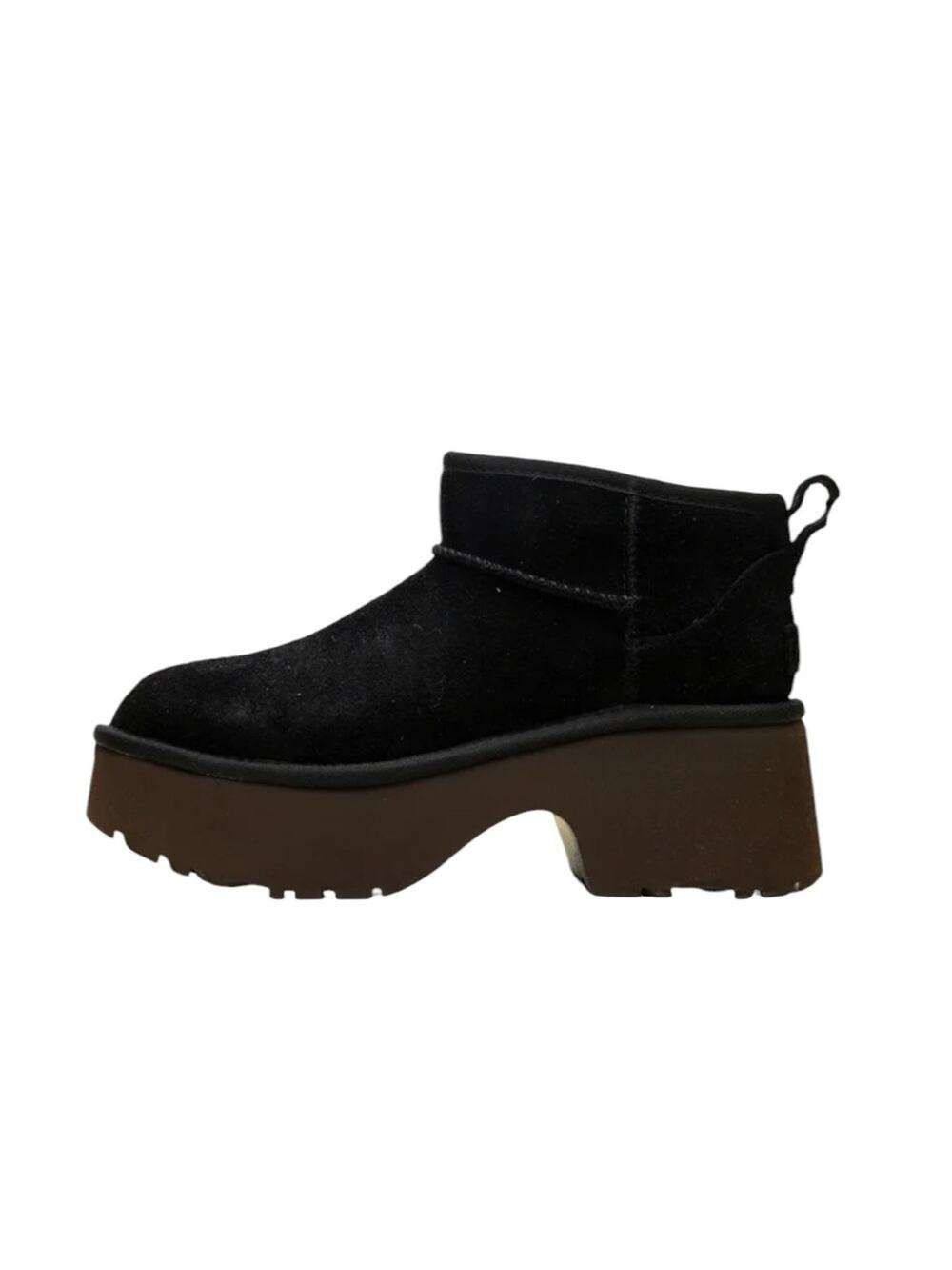Ugg Women’s Classic Ultra Mini New Heights Black Platform Boots – 9M
